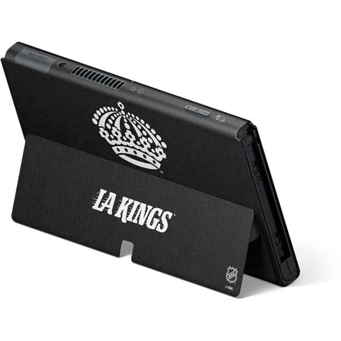 NHL Los Angeles Kings Black Background Nintendo Switch OLED (2021) Skin
